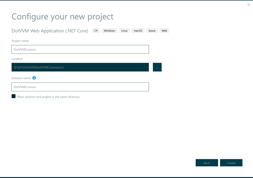 DotVVM CRUD Application With Entity Framework And Cosmos DB